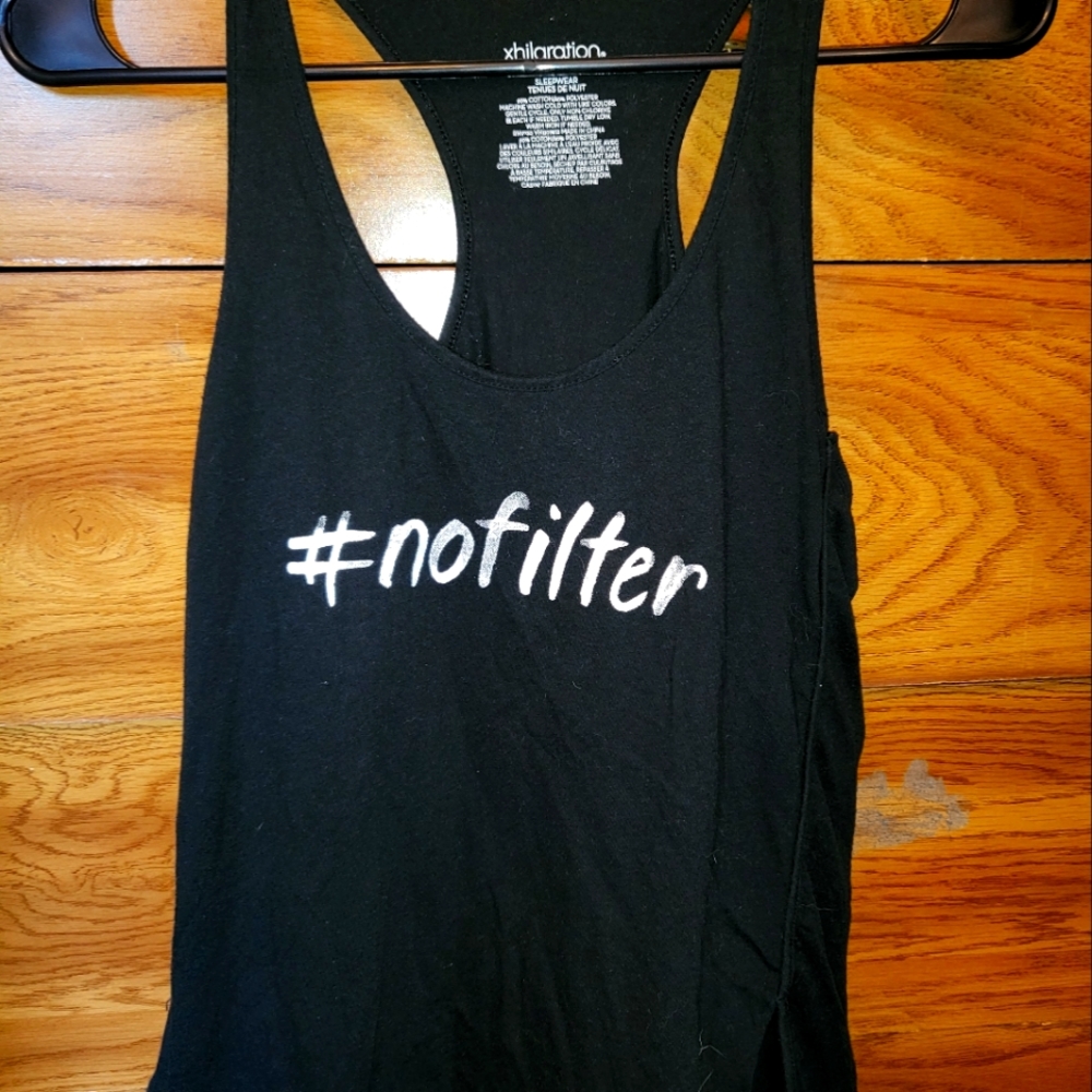Xhilaration black work out/lounge around tank top Size S